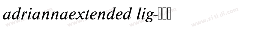 adriannaextended lig字体转换